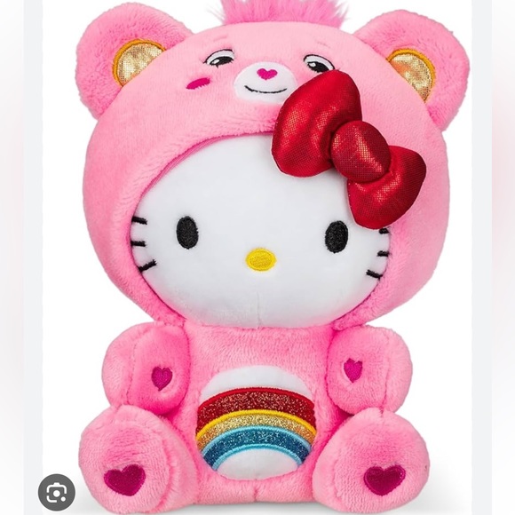 Care Bears™ – Hello Kitty and Friends Fun Size Plush – Hello Kitty as Cheer Bear - Picture 3 of 3